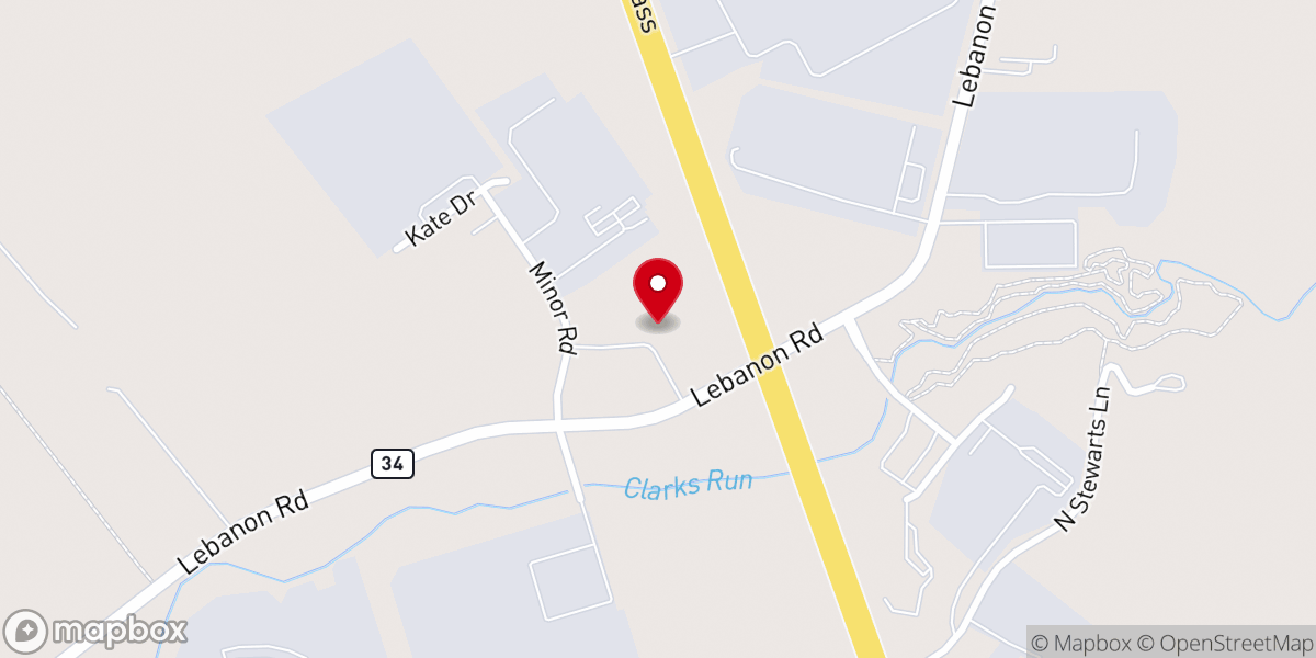 Map showing location of Austin Chapel