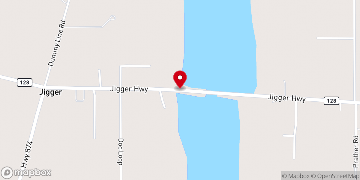 Map showing location of Turkey Creek Baptist Parsonage