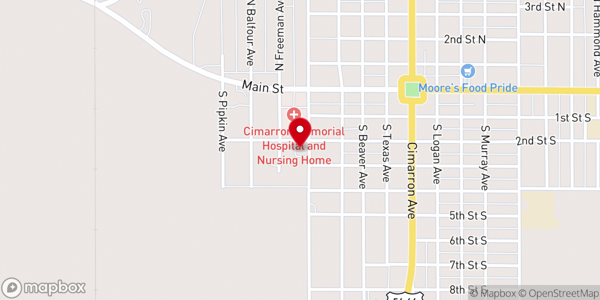 Map showing location of Good Shephard Catholic Church
