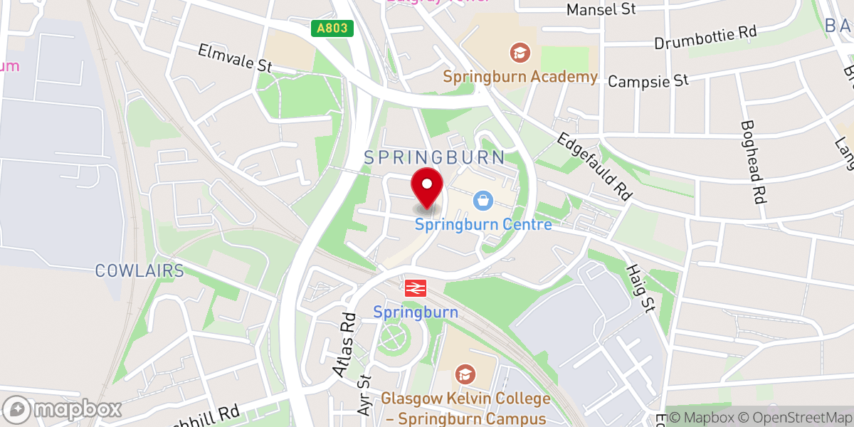 Map showing location of St Aloysius Roman Catholic Church