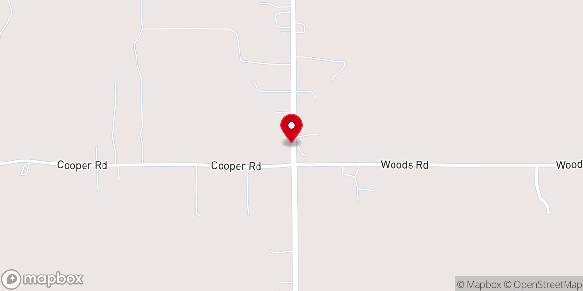 Map showing location of Watson Community Church