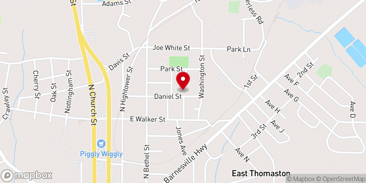 Map showing location of Greater Mount Zion Community Baptist Church