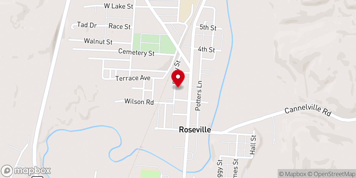 Map showing location of House of Prayer Church