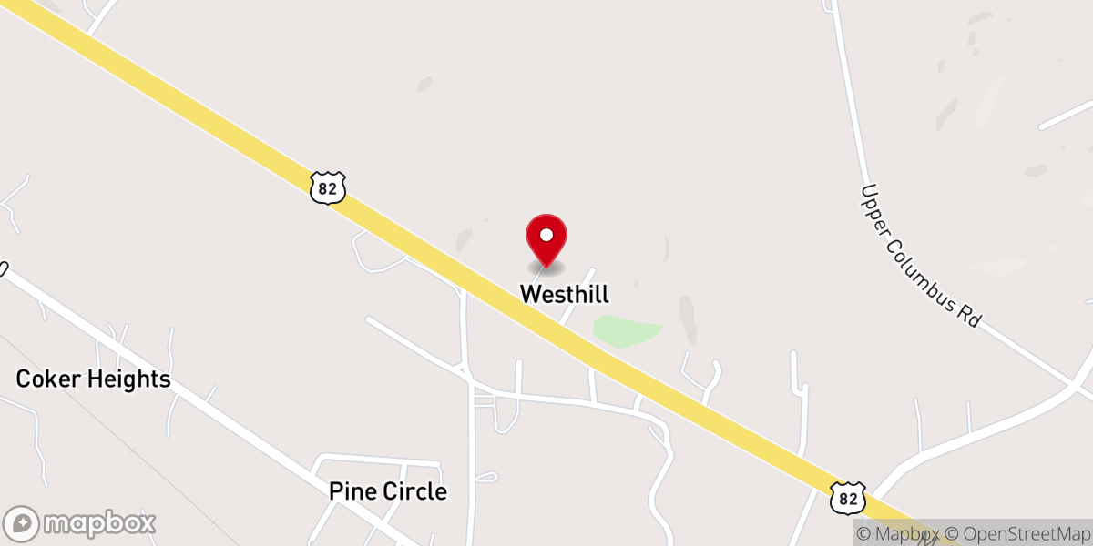Map showing location of Harvest Church