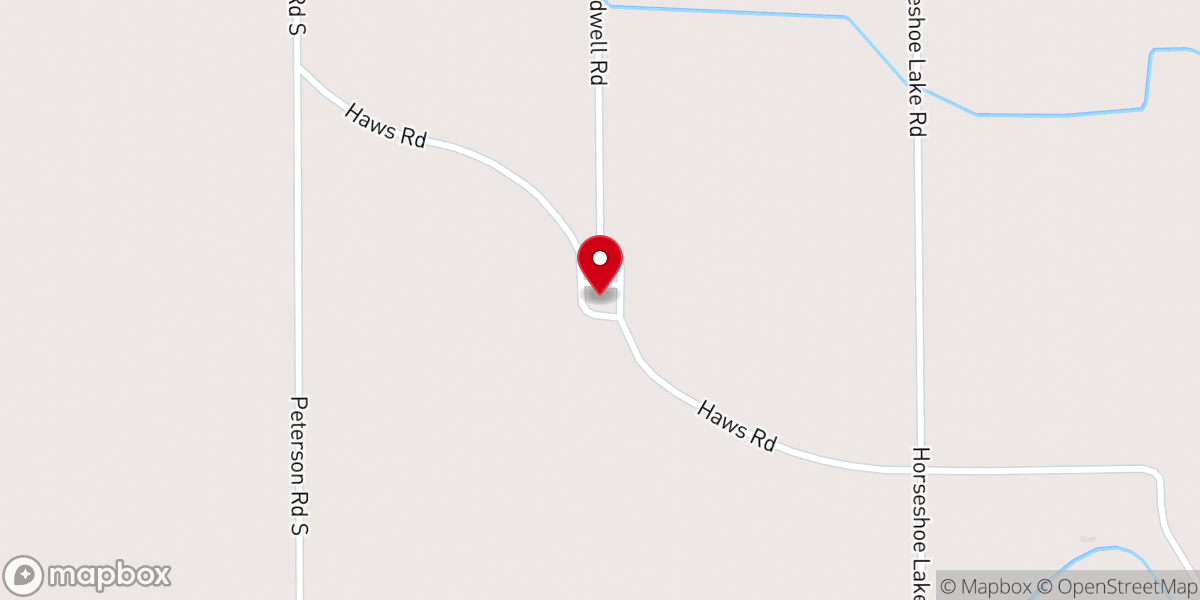 Map showing location of Cowboy Church