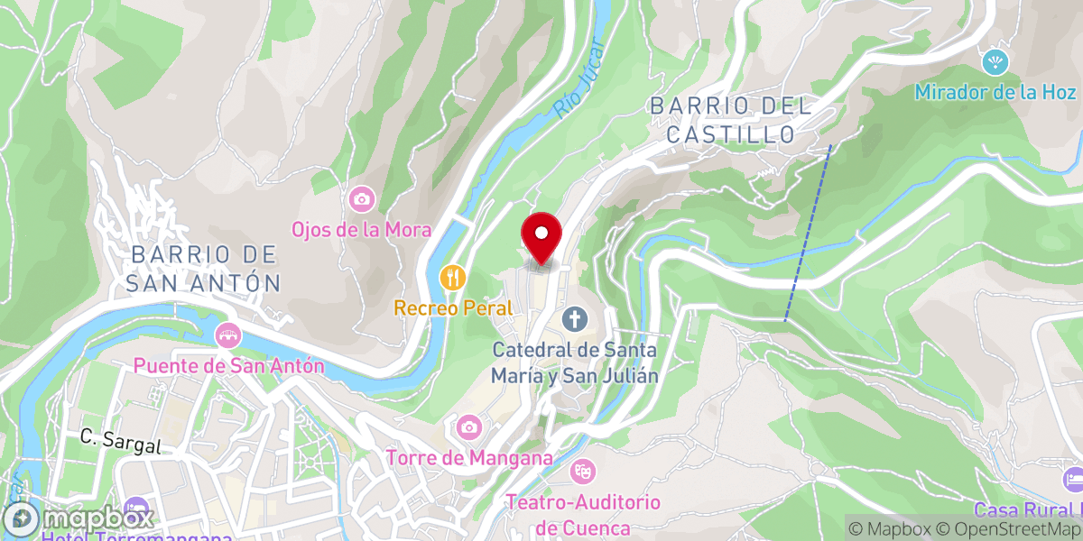 Map showing location of Iglesia de San Nicolás de Bari