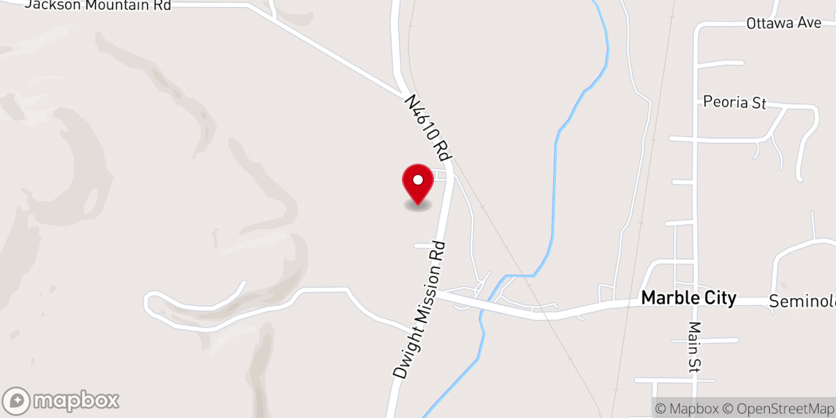 Map showing location of Pettit Chapel