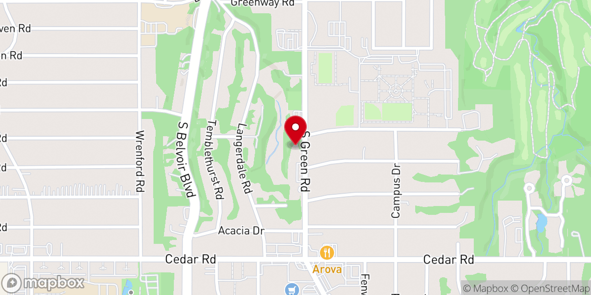 Map showing location of Cleveland Kashrus Organization Inc