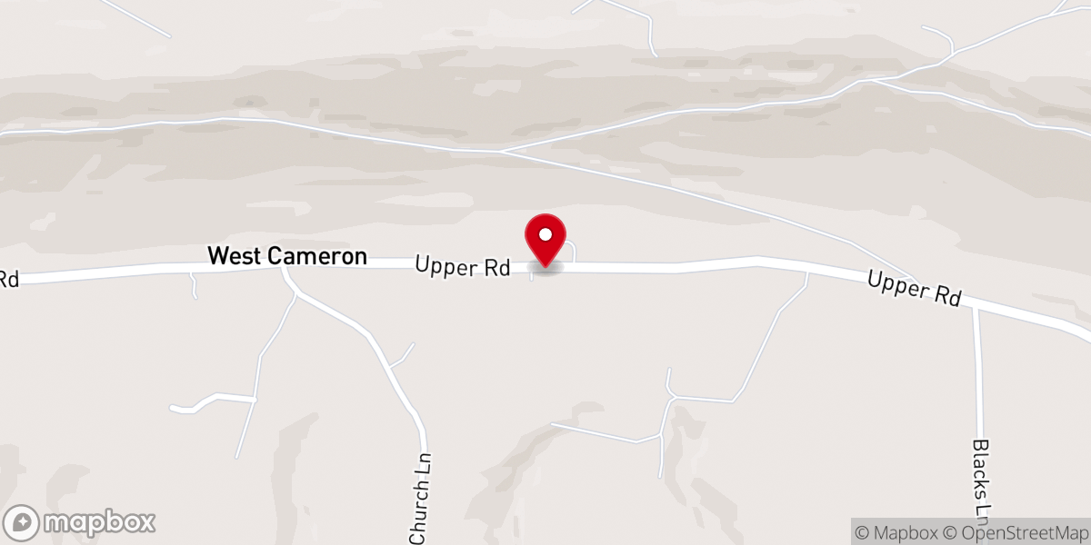 Map showing location of Gospel Hall