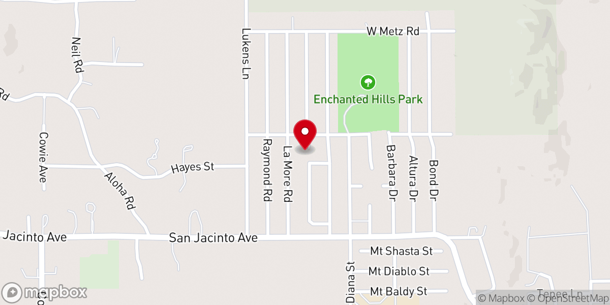 Map showing location of Faith Missionary Baptist Church