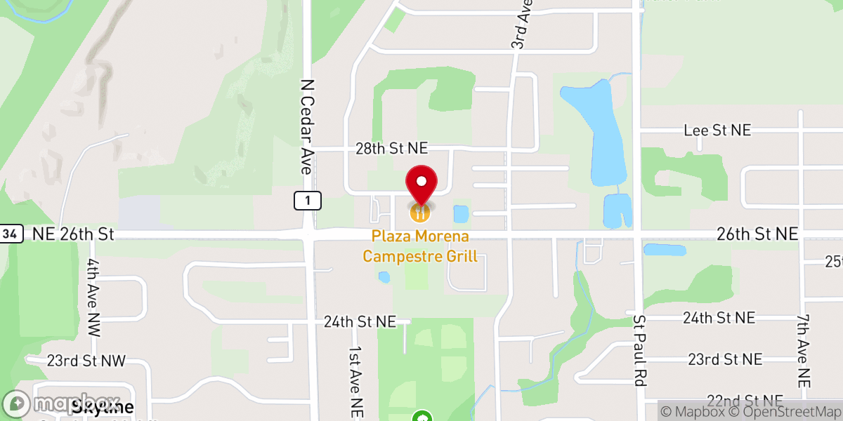 Map showing location of Plaza Morena Campestre Grill