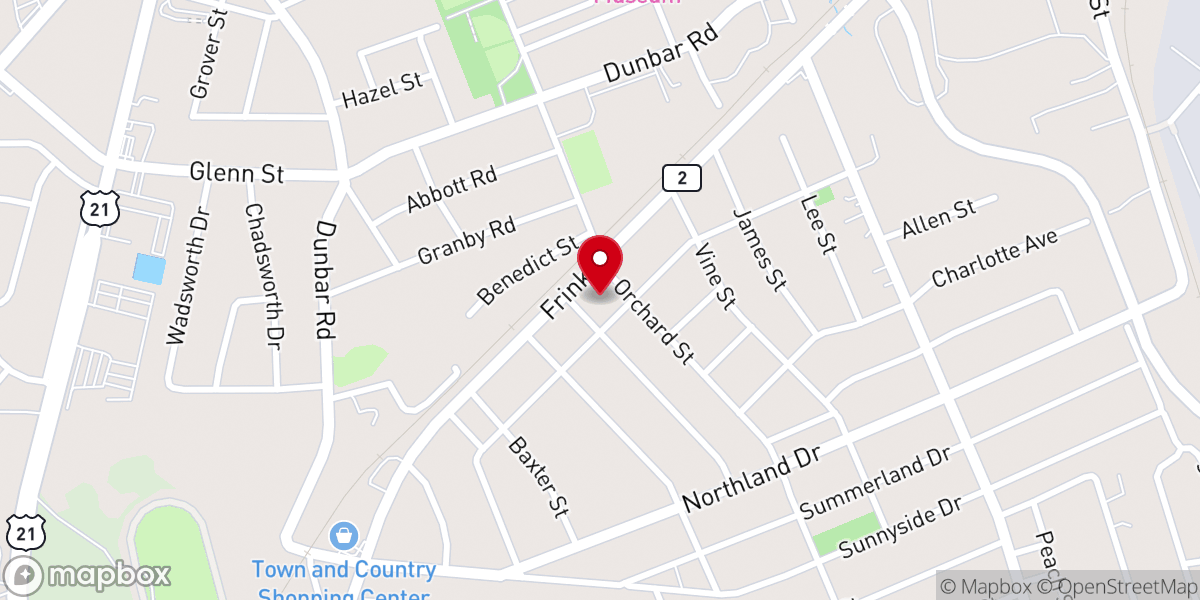 Map showing location of New Hope Church