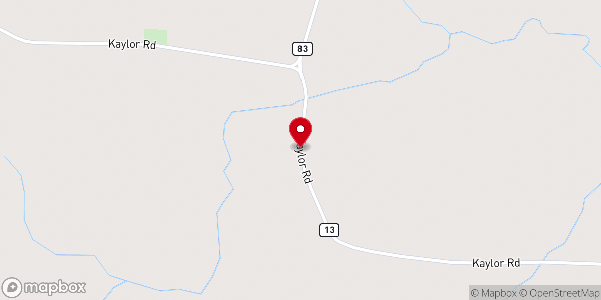 Map showing location of St John's Baptist Church