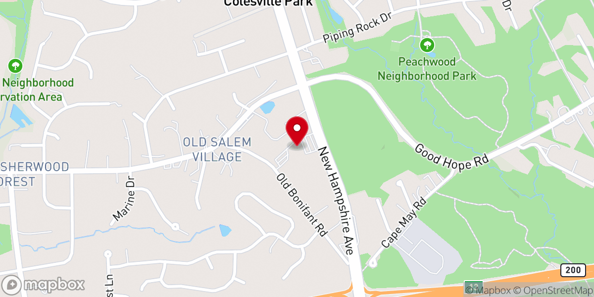 Map showing location of First Alliance Church