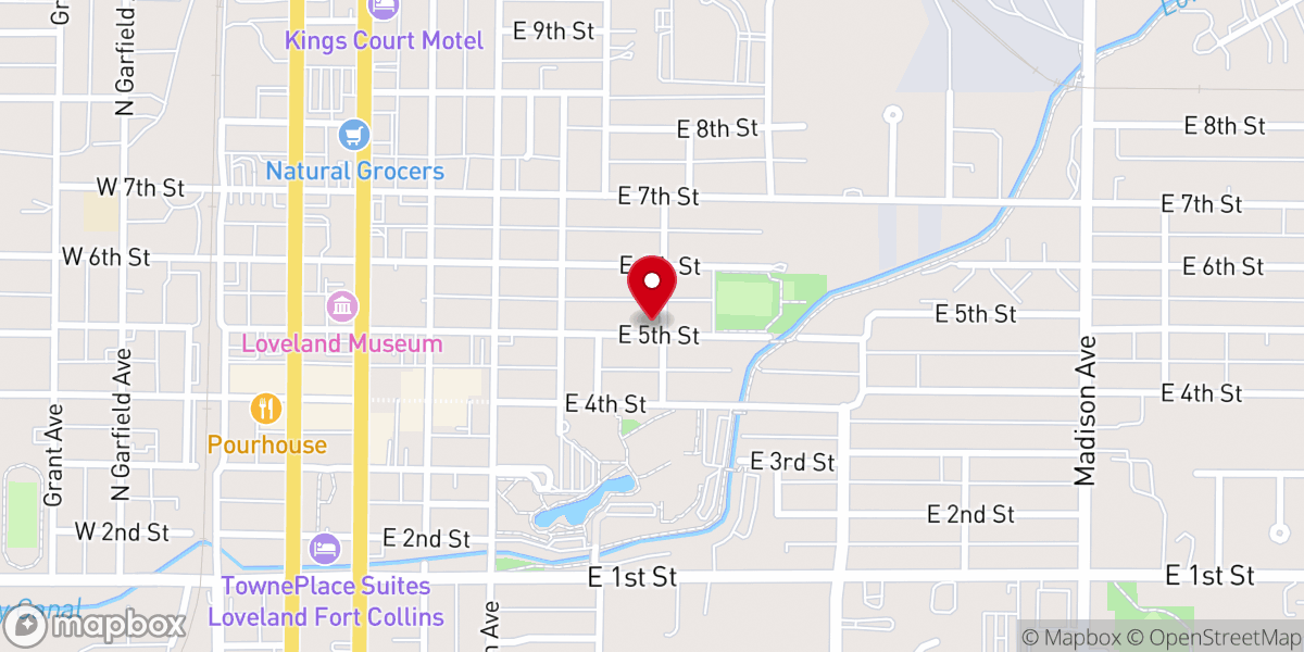 Map showing location of Namaqua Unitarian Universalist Congregation