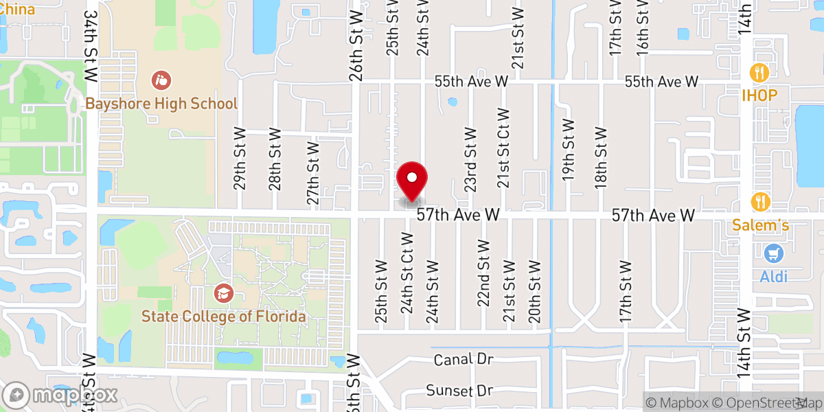 Map showing location of Maranatha Christian Church of America