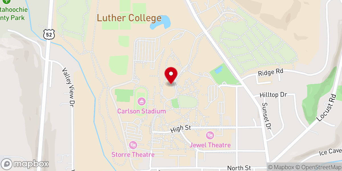 Map showing location of Meditation Chapel
