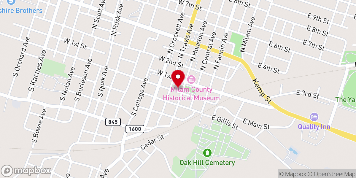Map showing location of Citizens National Bank