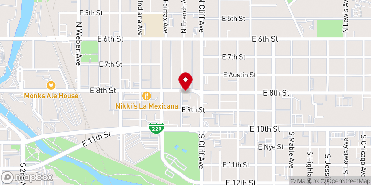 Map showing location of Iglesia Evangelica Nueva Jeruselum