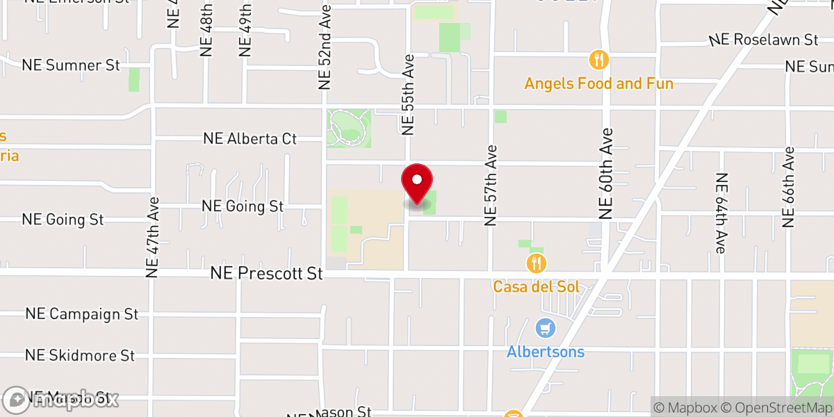 Map showing location of Your Bible Speaks Community Church