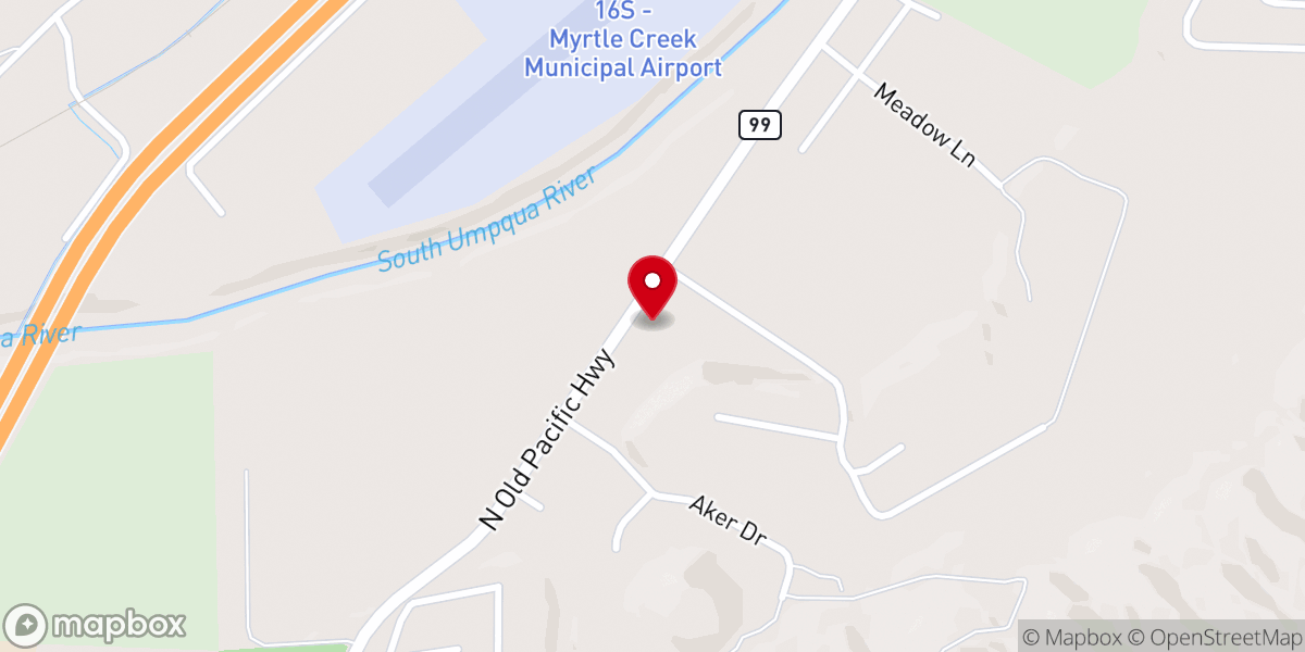 Map showing location of Family Church (South Umpqua Campus)