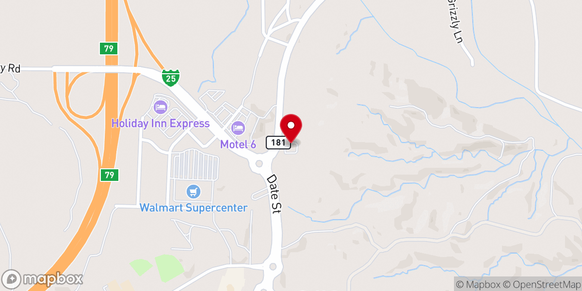 Map showing location of New Testament Baptist Church