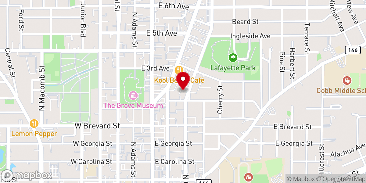 Map showing location of Calvary Orthodox Presbyterian Church