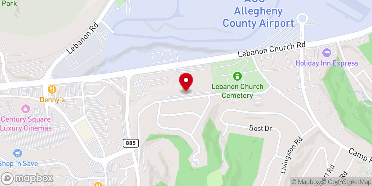 Map showing location of Holy Spirit Catholic Church - Triumph of the Holy Cross Parish