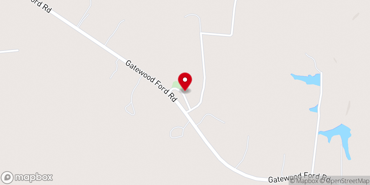 Map showing location of Old Barger Baptist Church