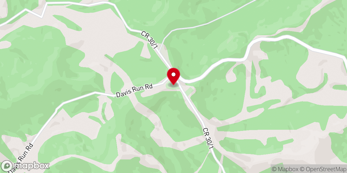 Map showing location of Fairview Church