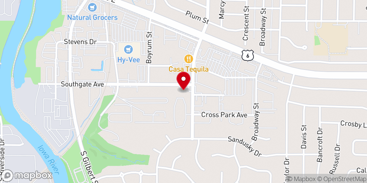 Map showing location of House of Praise