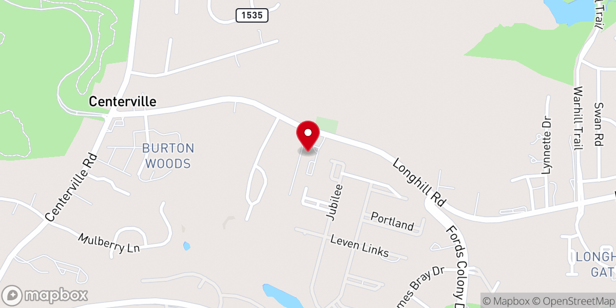 Map showing location of New Zion Baptist Church