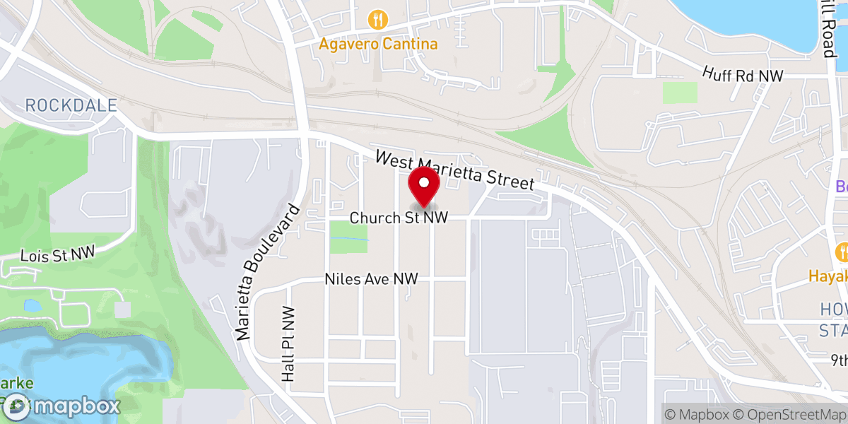 Map showing location of In Jesus Name Community Outreach Ministries Incorporated