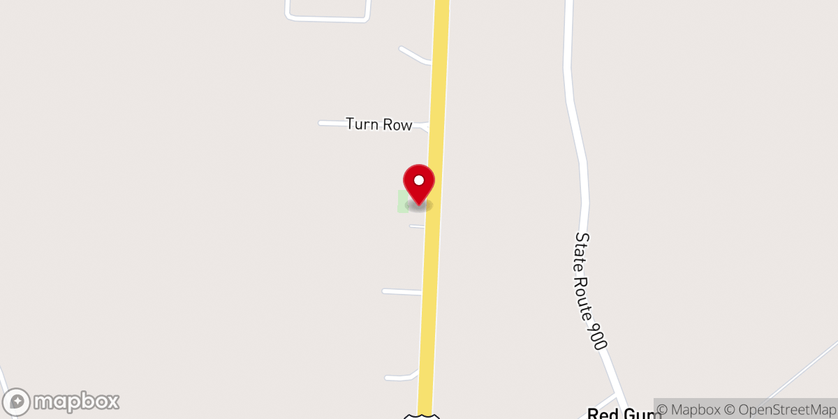 Map showing location of Zion Hill Baptist Church