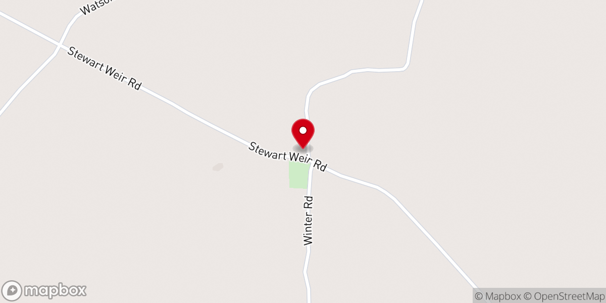 Map showing location of New Haven Baptist church