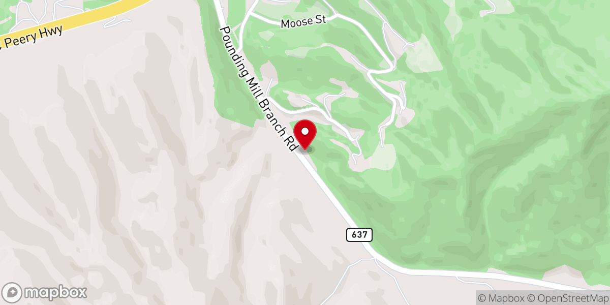 Map showing location of Trinity Holiness Church