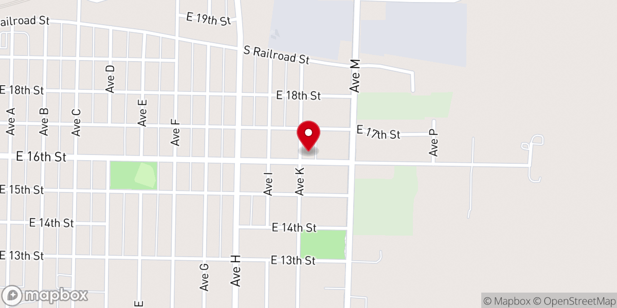 Map showing location of church of Christ
