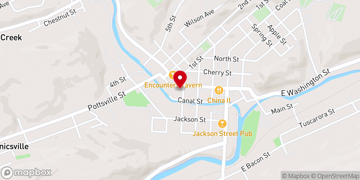 Map showing location of St Paul's Lutheran Church