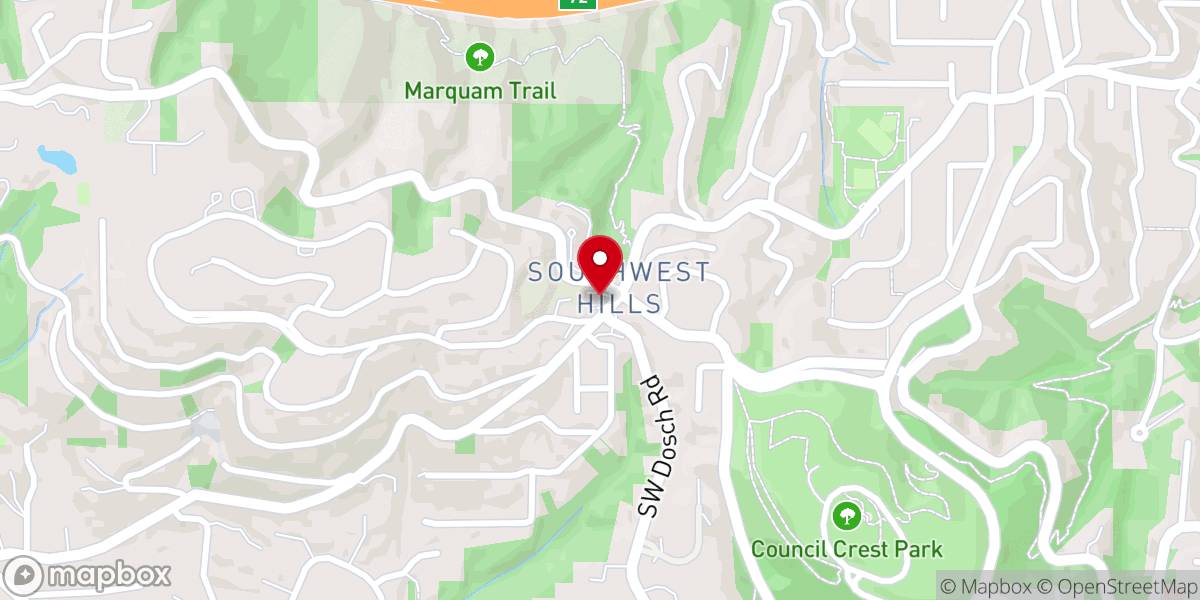 Map showing location of St. Thomas More Catholic Church