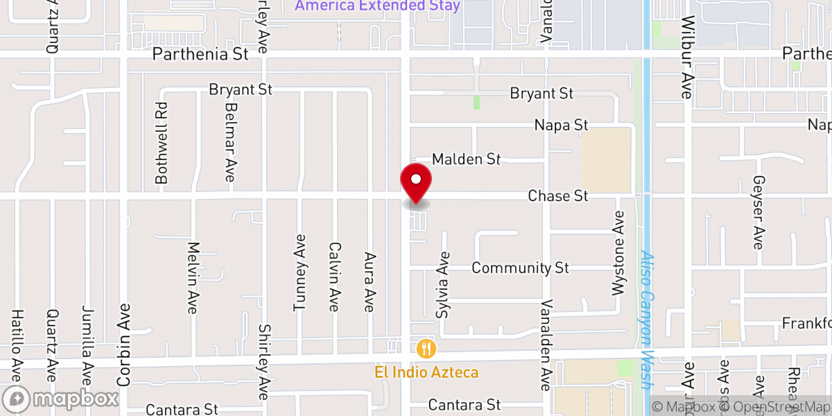 Map showing location of Nations Church Los Angeles