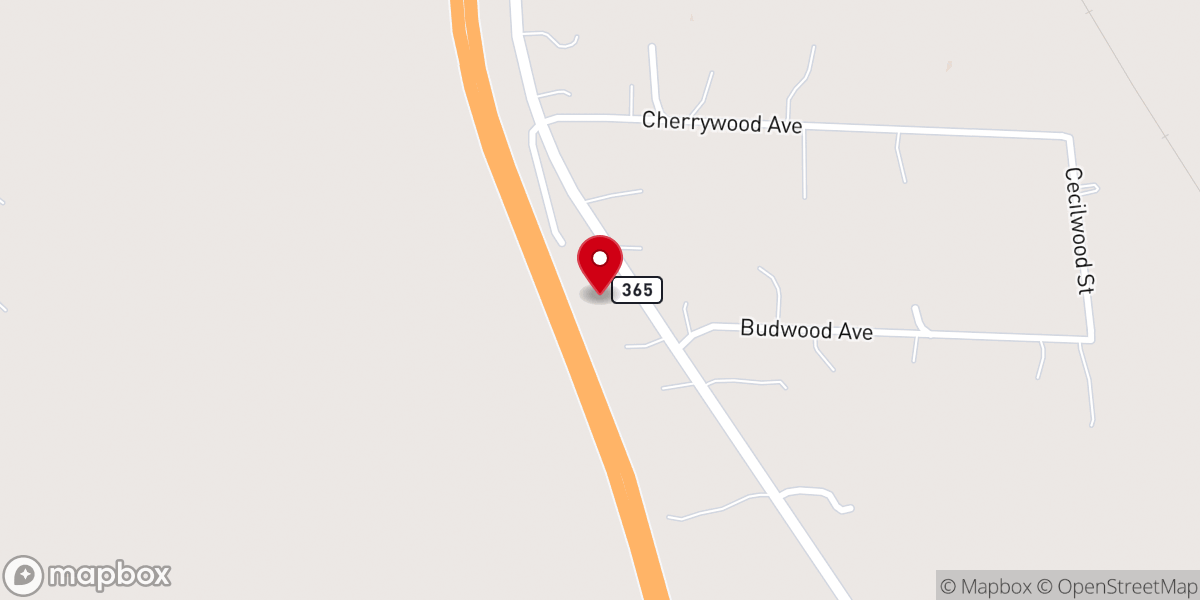 Map showing location of Cherrywood Assembly of God