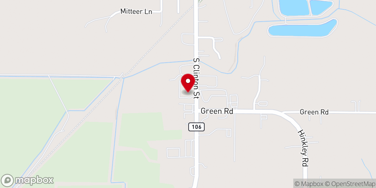 Map showing location of Crossroads Community Church