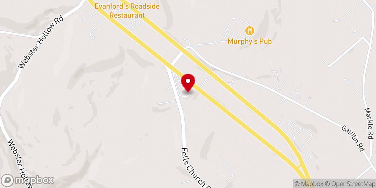 Map showing location of Gospel Alliance Church