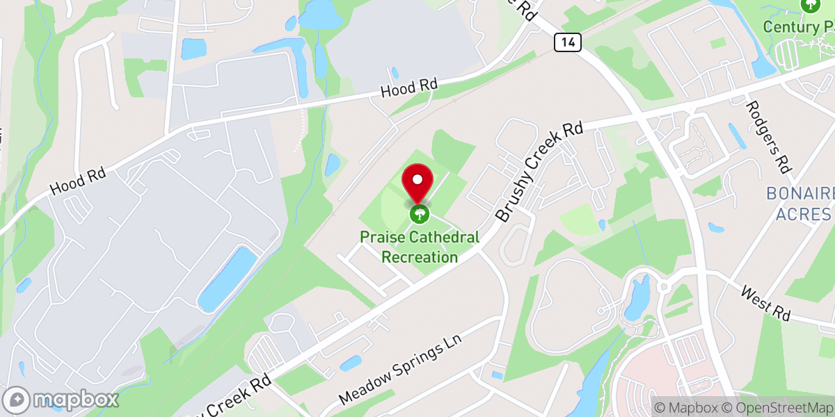 Map showing location of Praise Cathedral Church of God - Administrative Offices & Athletic Fields