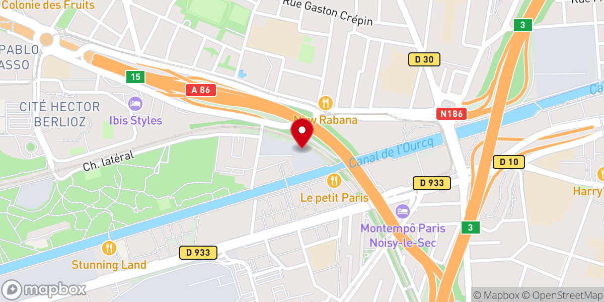 Map showing location of Centre du Renouveau Chrétien (CRC)