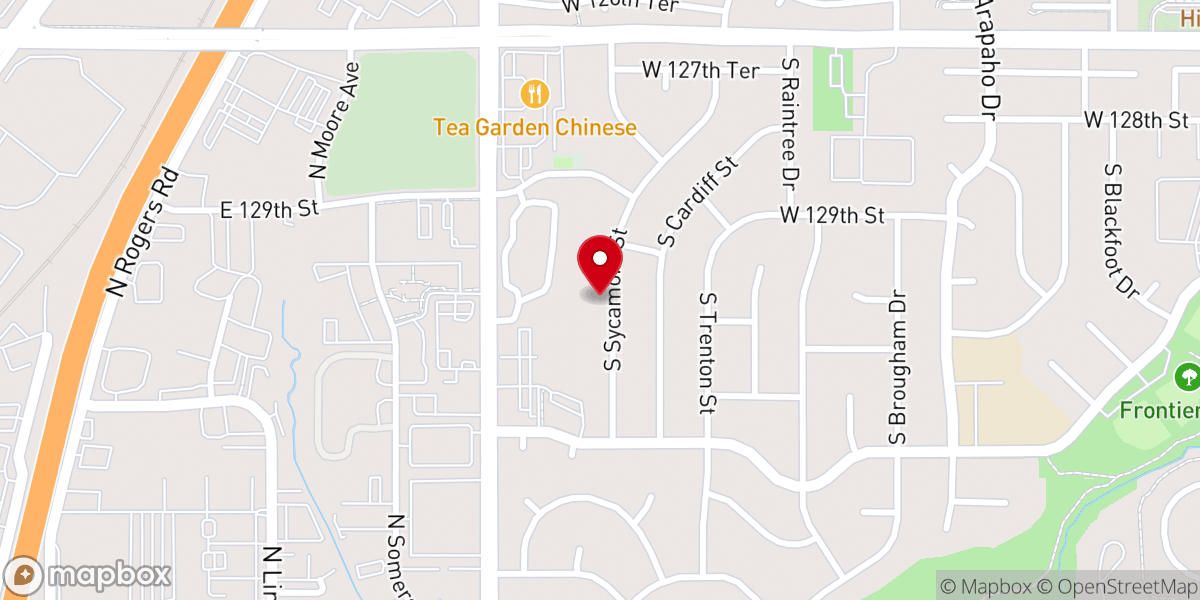 Map showing location of Sharon Fellowship Church of Kansas