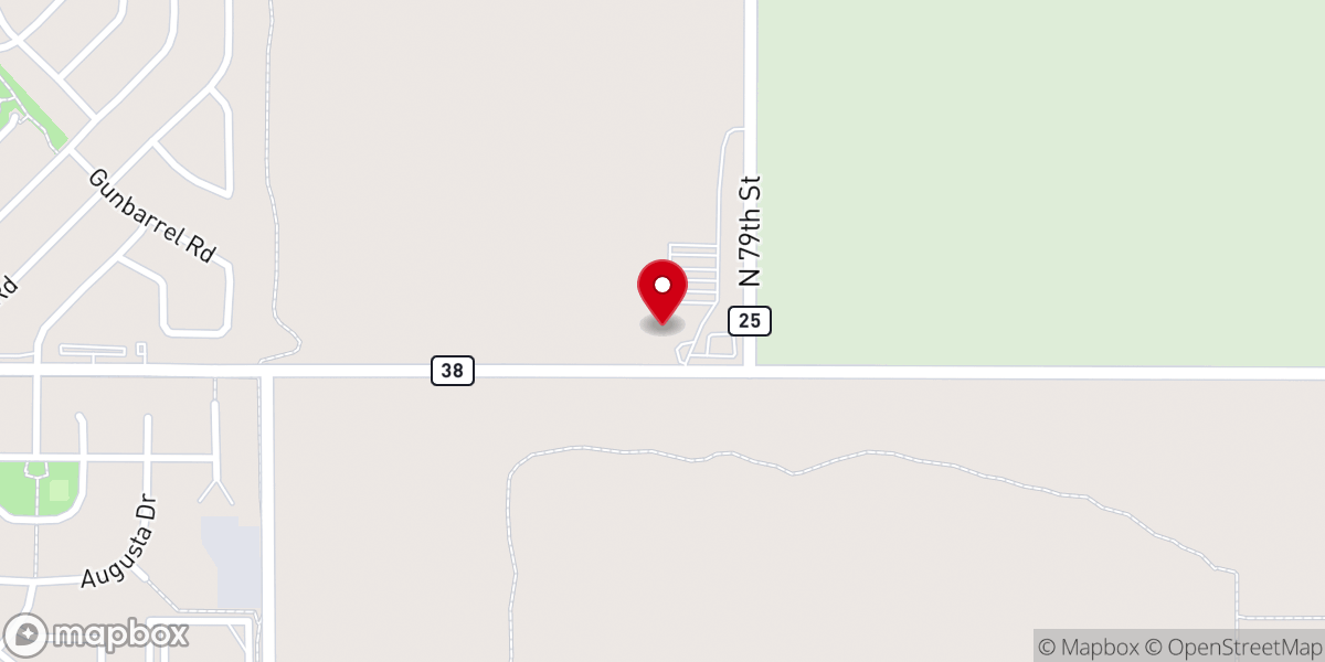 Map showing location of Church of the Lookout