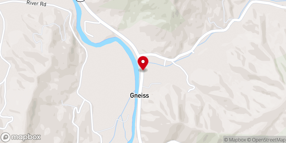 Map showing location of Pine Grove Baptist Church