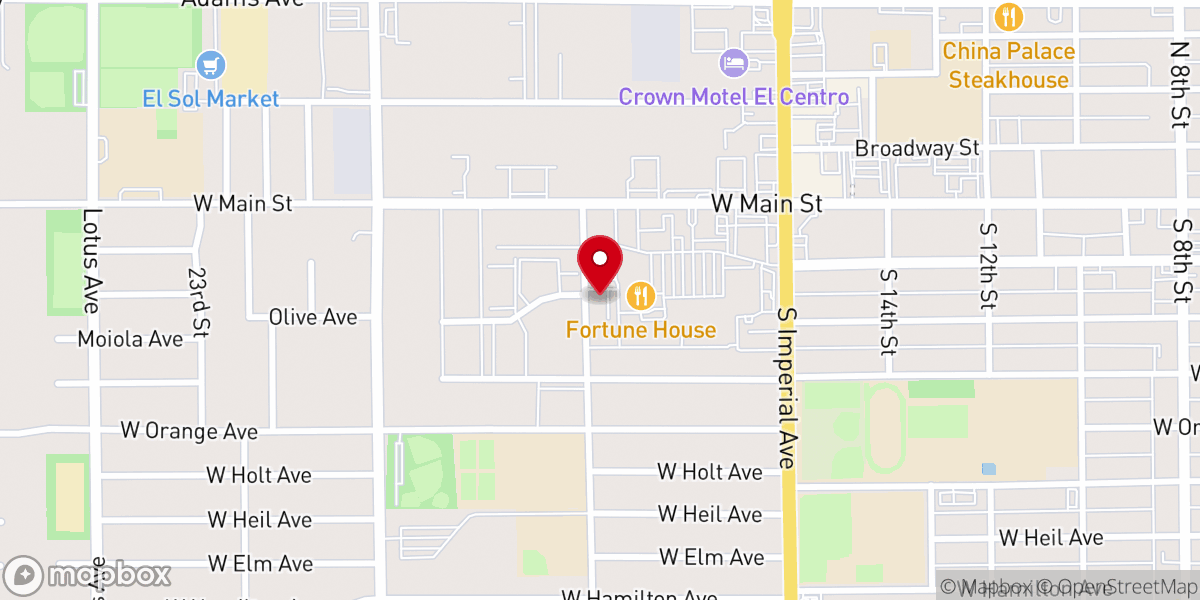 Map showing location of Grace Baptist Church