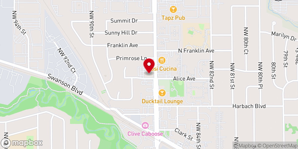 Map showing location of Christ Life Ministries Inc